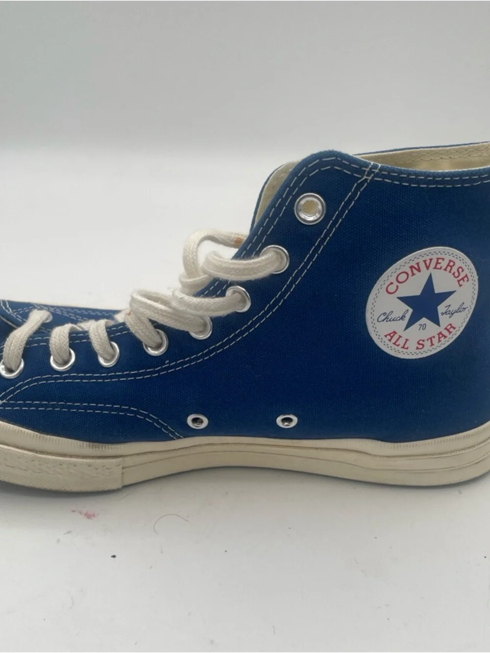 Converse Comme des Garcons Blue High-Top sneakers‎ Heart Eyes Women’s size 10